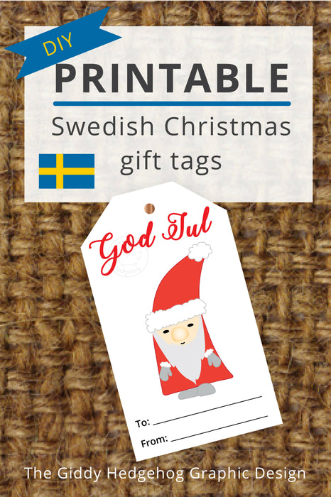 God Jul Gift Labels