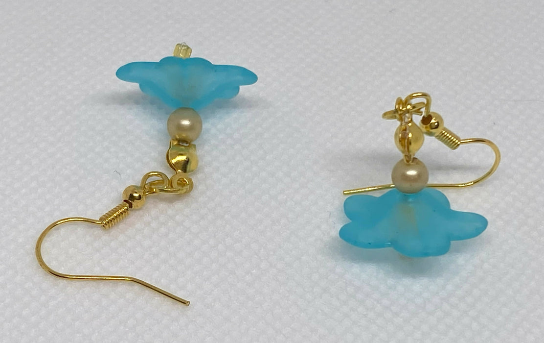 Blue Flower Earrings