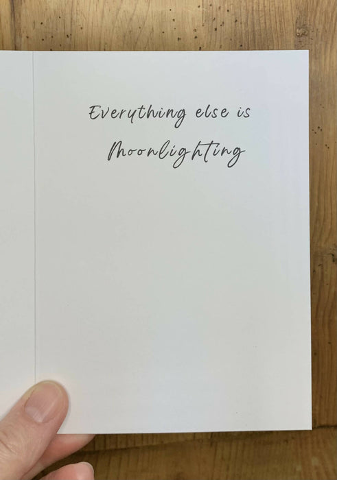 Moonlighting Card, Sympathy Card