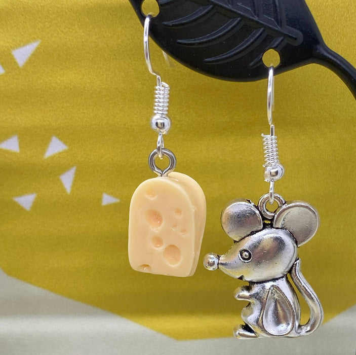 Cheese and Mouse Earrings