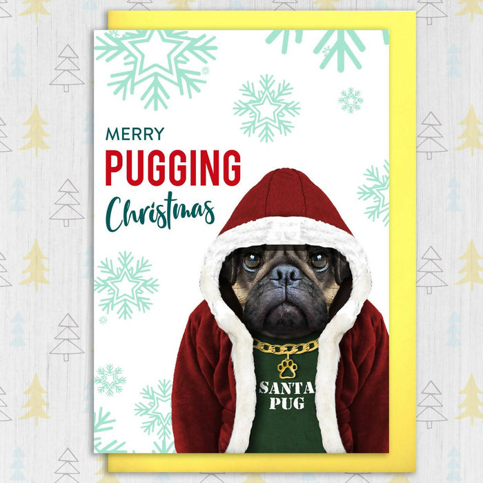 Merry Pugging Christmas card