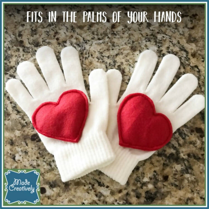 Cold Hands Need Warm Hearts! Set of 2 Handmade Heart-Shaped Hand Warmers