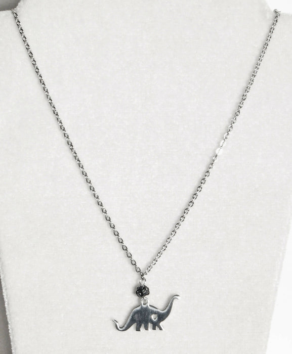 Stainless Steel Sauropod Pendant and Chain