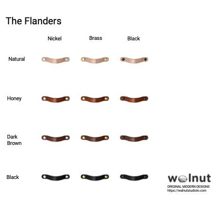 Leather Handle - The Flanders - 3 Sizes
