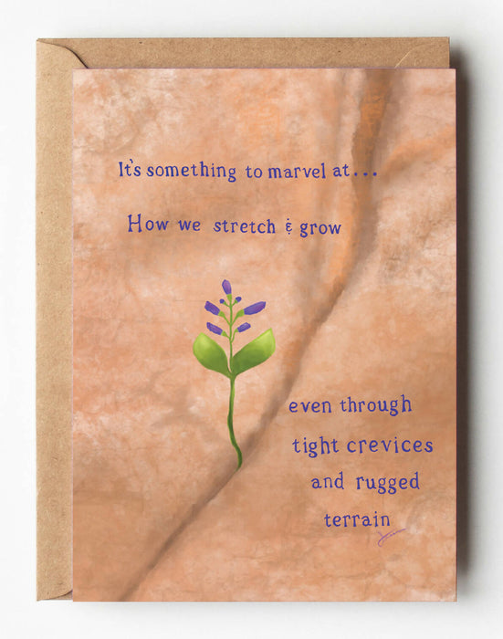 Tight Crevices Card, Encouragement Card